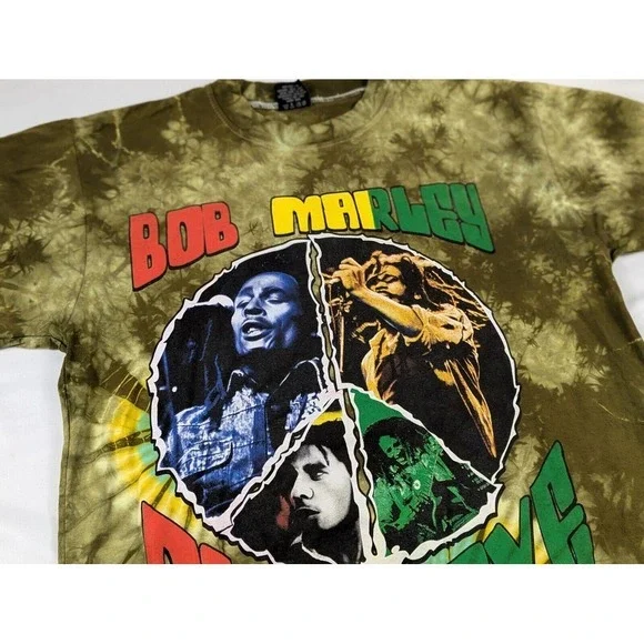 Vintage Bob Marley Tee XL‎ One Love AOP Music Y2K Hot Ice Rare - Picture 3 of 13